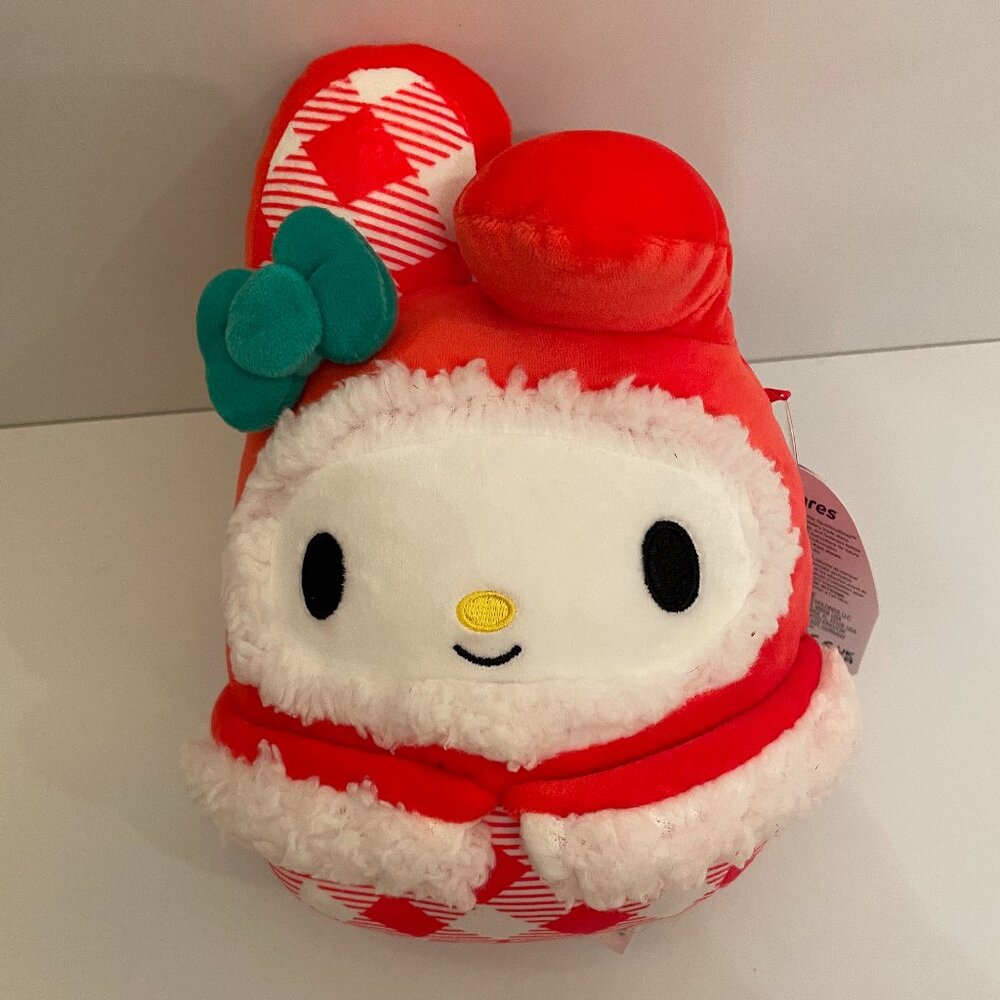 Squishmallow Sanrio My Melody Christmas 7 1/2" Plush New Hello Kitty